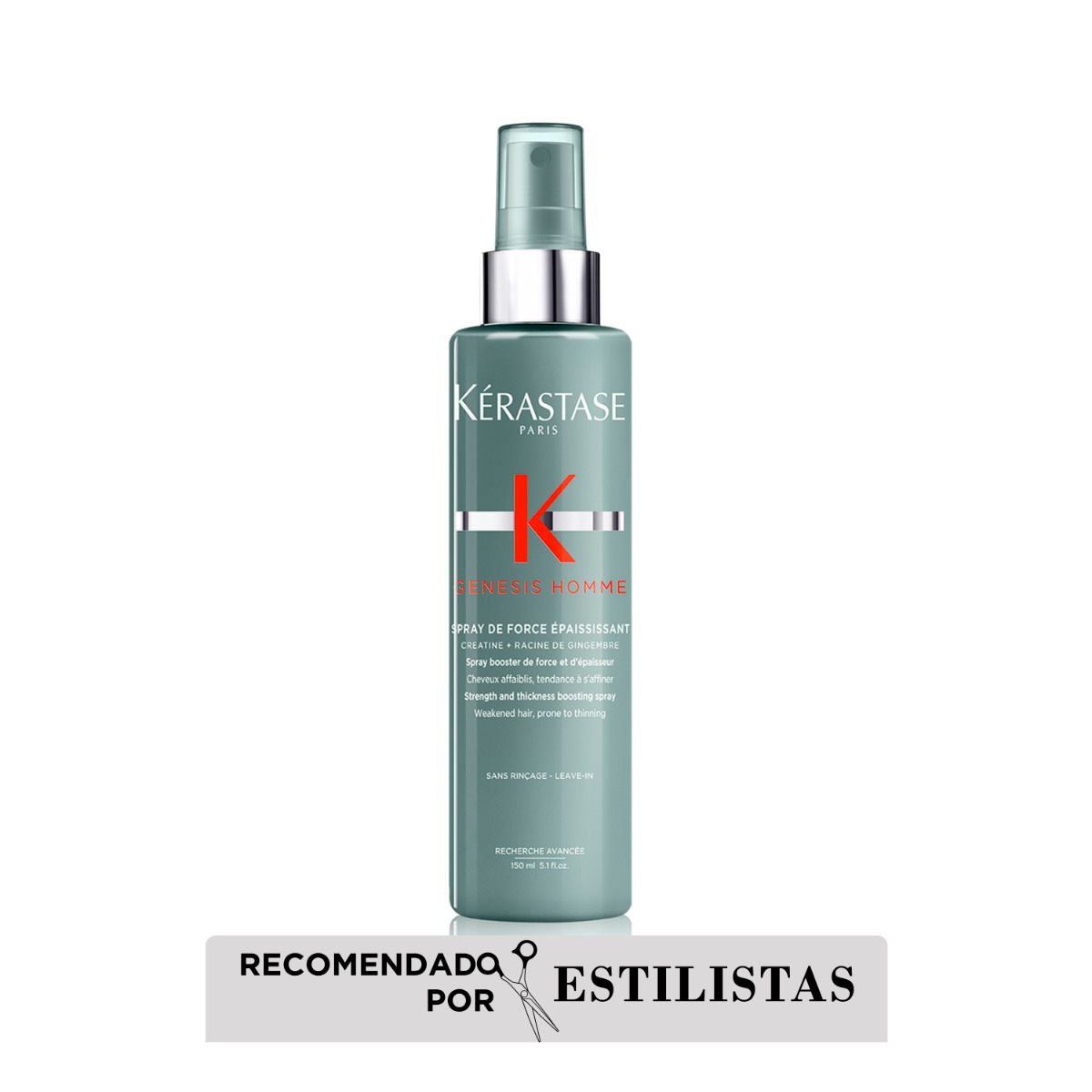 Kérastase Spray potenciador de la fuerza y el grosor para cabellos debilitados con tendencia a afinarse Genesis Homme Spray 150ml