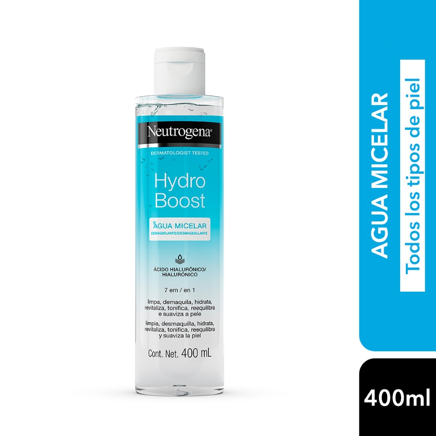 Agua Micelar Desmaquillante Neutrogena Hydro Boost Ácido Hialurónico 400 ml